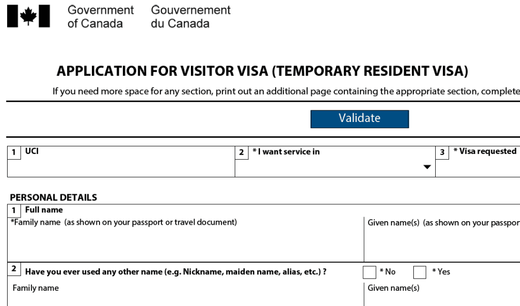 APPLICATIONFORVISITORVISA - TTN immigration
