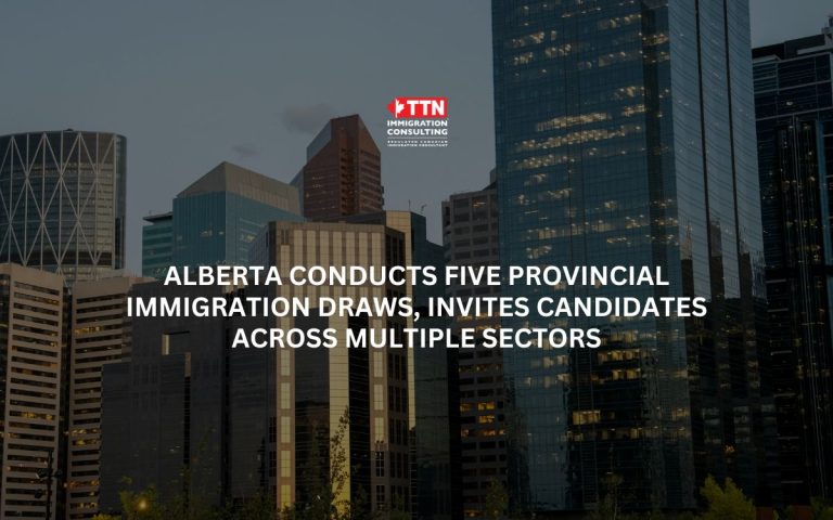 Alberta conducts five provincial immigration draws, invites candidates across multiple sectors