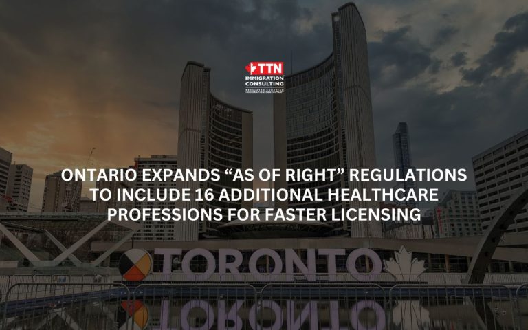 Ontario expands “As of Right” regulations to include 16 additional healthcare professions for faster licensing