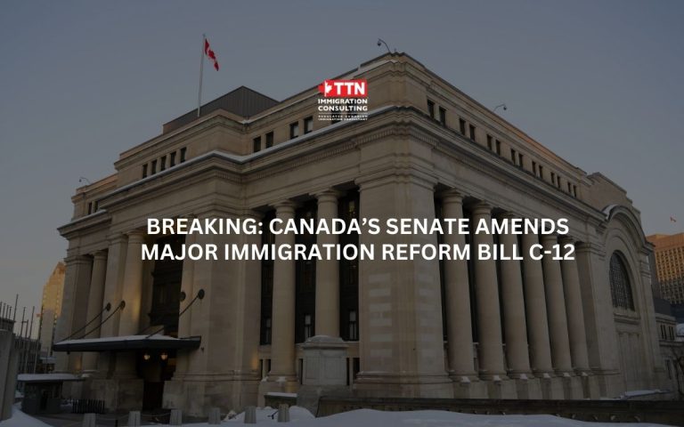 BREAKING Canada’s Senate Amends Major Immigration Reform Bill C-12